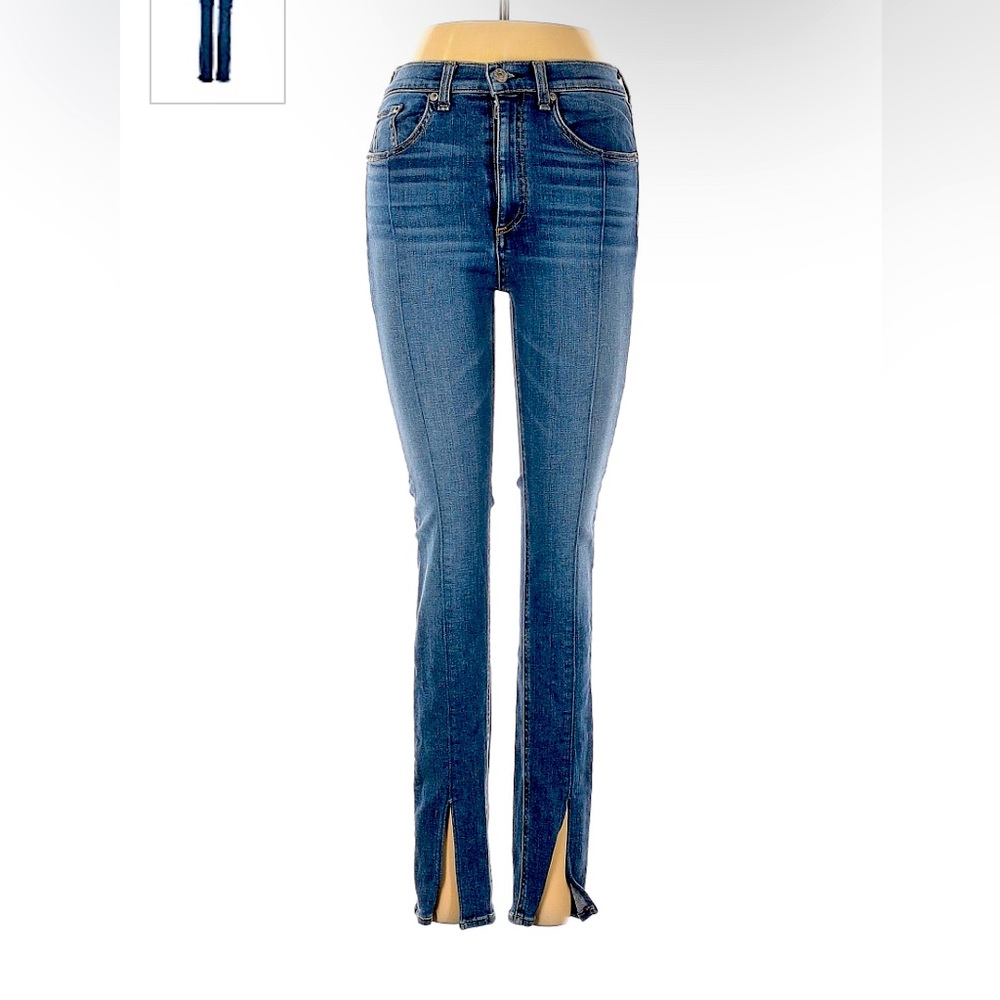 RAG & BONE / jean Bond Bar split hem ankle jeans size 27